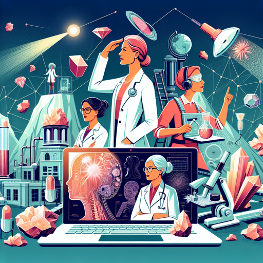 Women in geology and mineralogy, showcasing research, mining, and gemstones exploration. banner