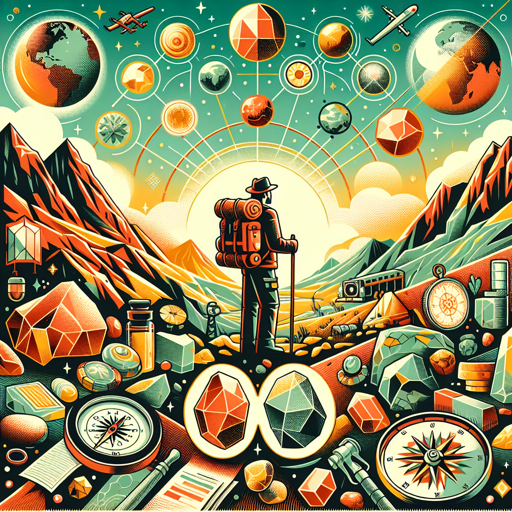 A hiker stands among ancient rocks and minerals, exploring Earths geological history. banner